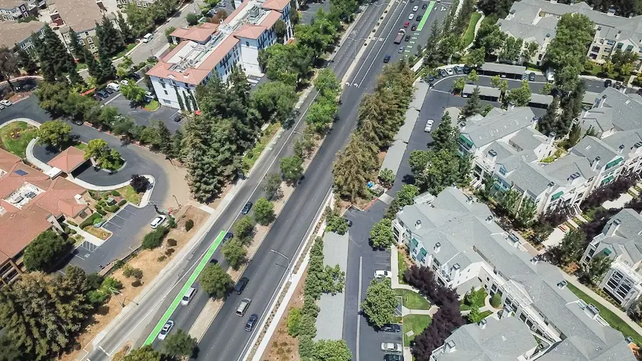 Apple Park or Cupertino landmark