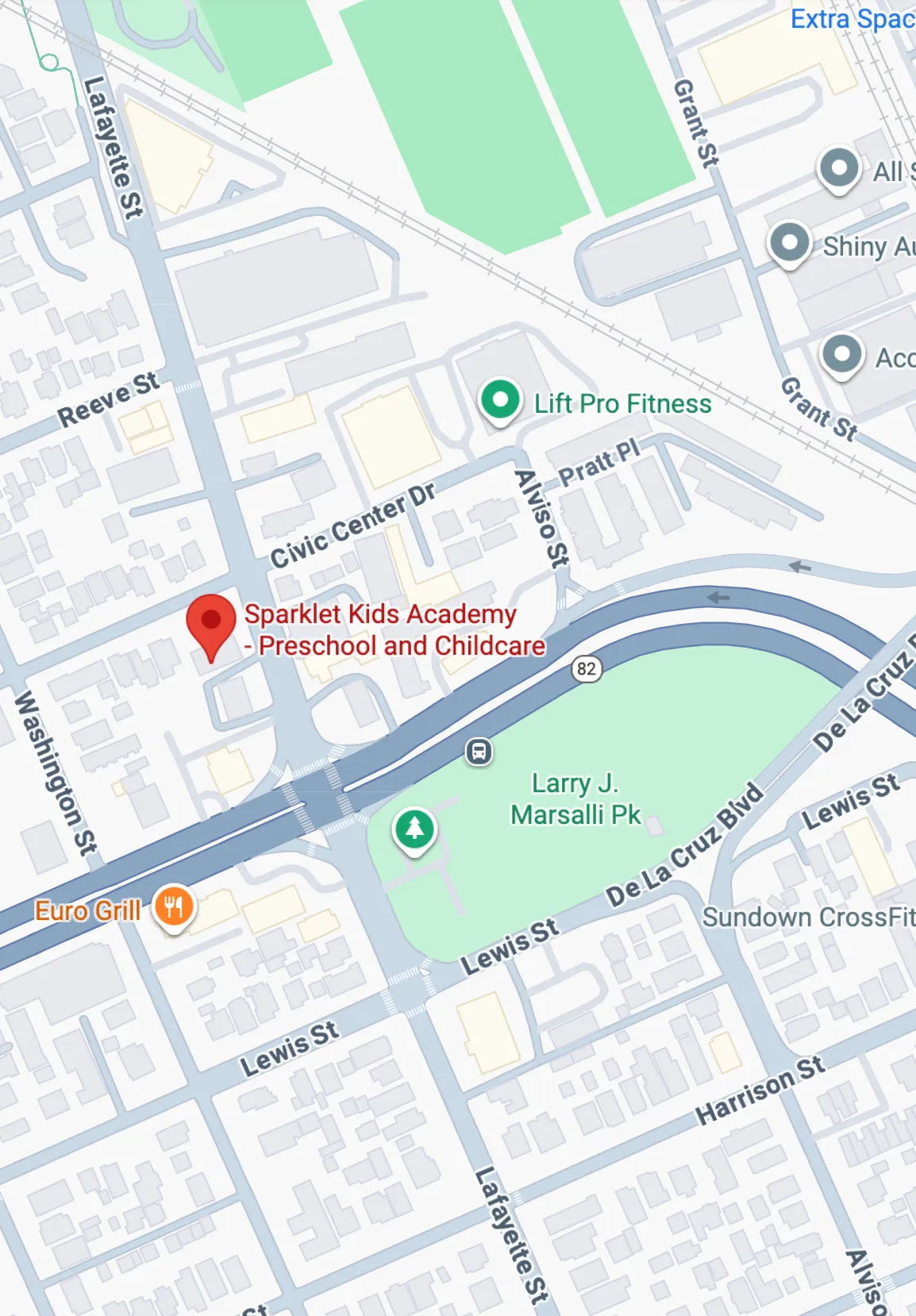 Google Maps Location of Sparklet Kids Academy